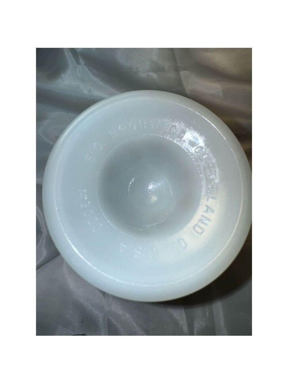 E.O. Brody Co.milk glass vase planter pedestal bumpy Vintage 50Vintage White Mi - Picture 3 of 10